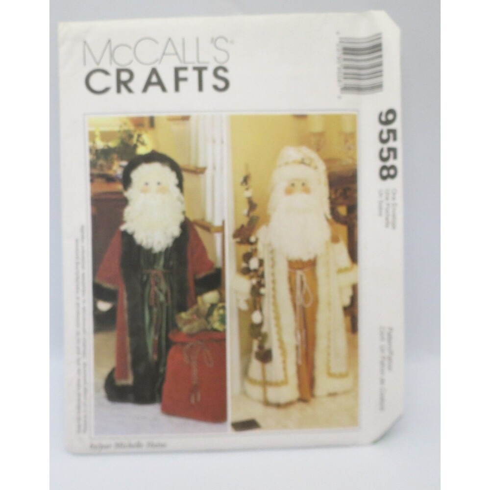 McCall's Crafts 9558 Santa Greeter Doll 3 Foot Tall Christmas Holiday 1998